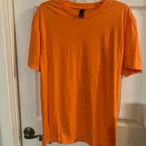 Women Orange Tee Large